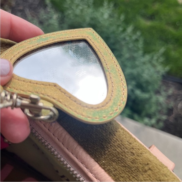 Juicy Pink & Green Velour Bowler Bag - Picture 8 of 10